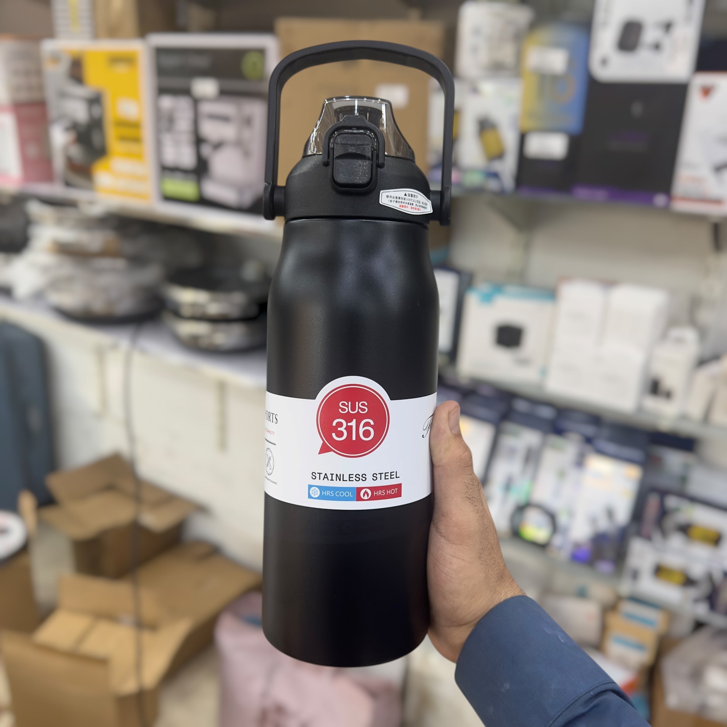 Fashion 1200ml SS Vacuum Water Bottle