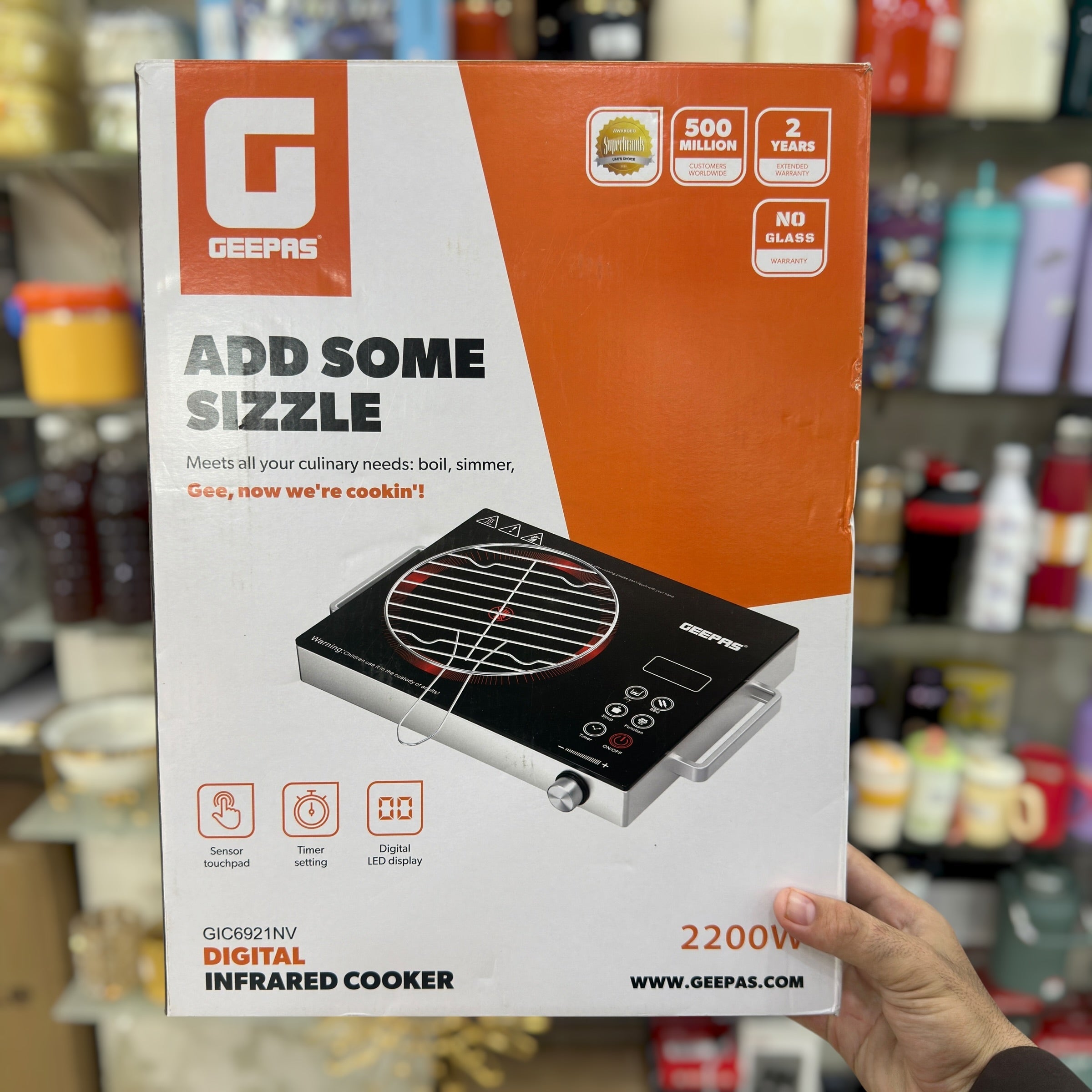 Geepas Digital Infrared Universal Hot Plate 6921