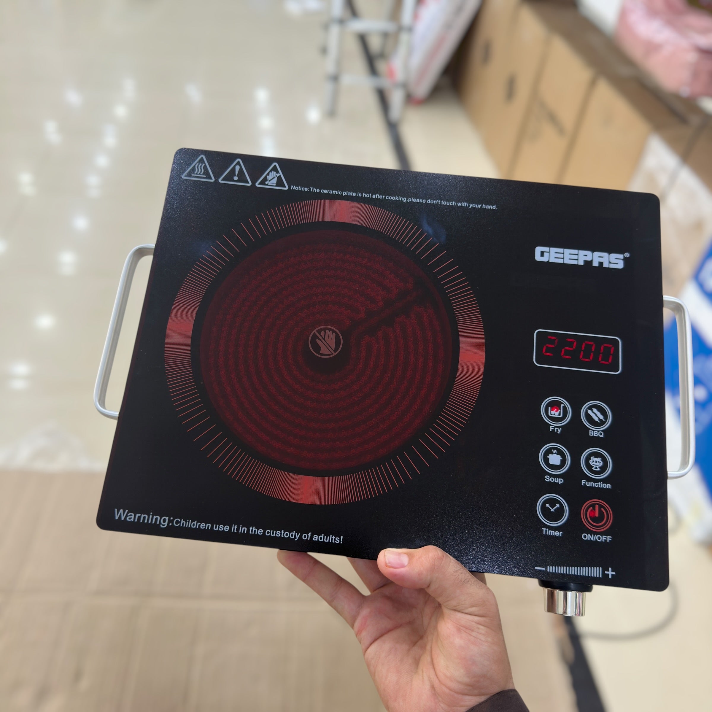 Geepas Digital Infrared Universal Hot Plate 6921