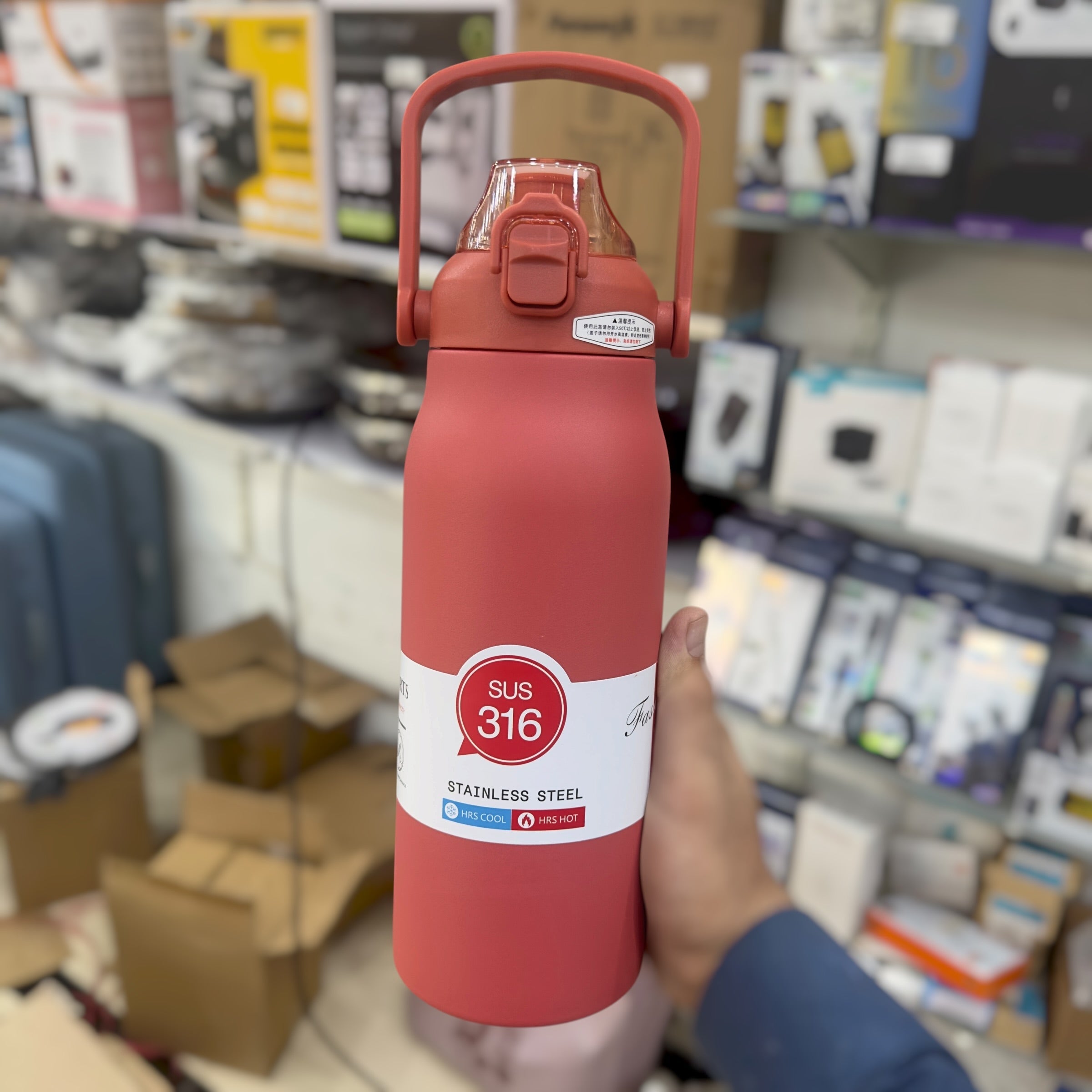 Fashion 1200ml SS Vacuum Water Bottle