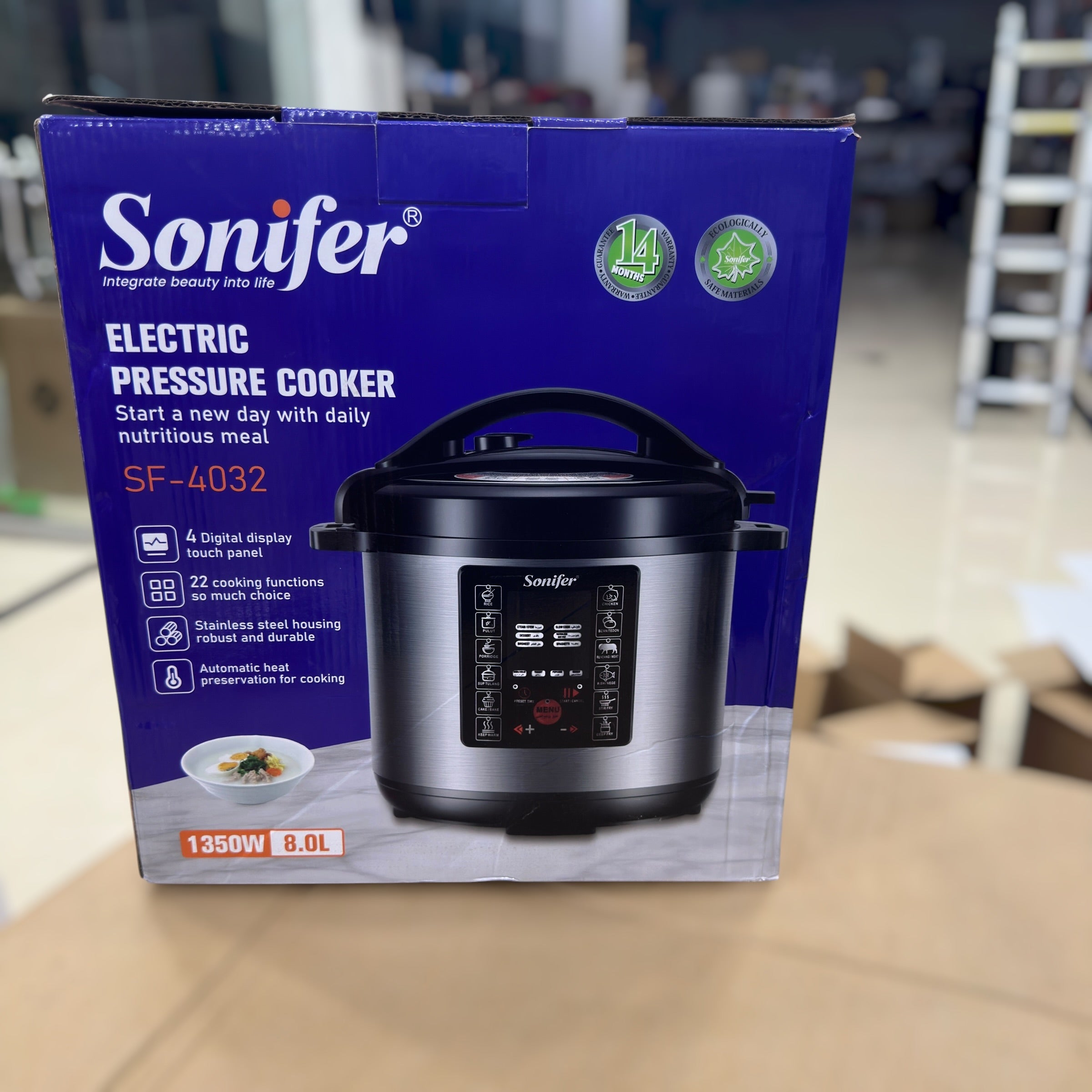 Sonifer 8L Electric Pressure Cooker SF-4032