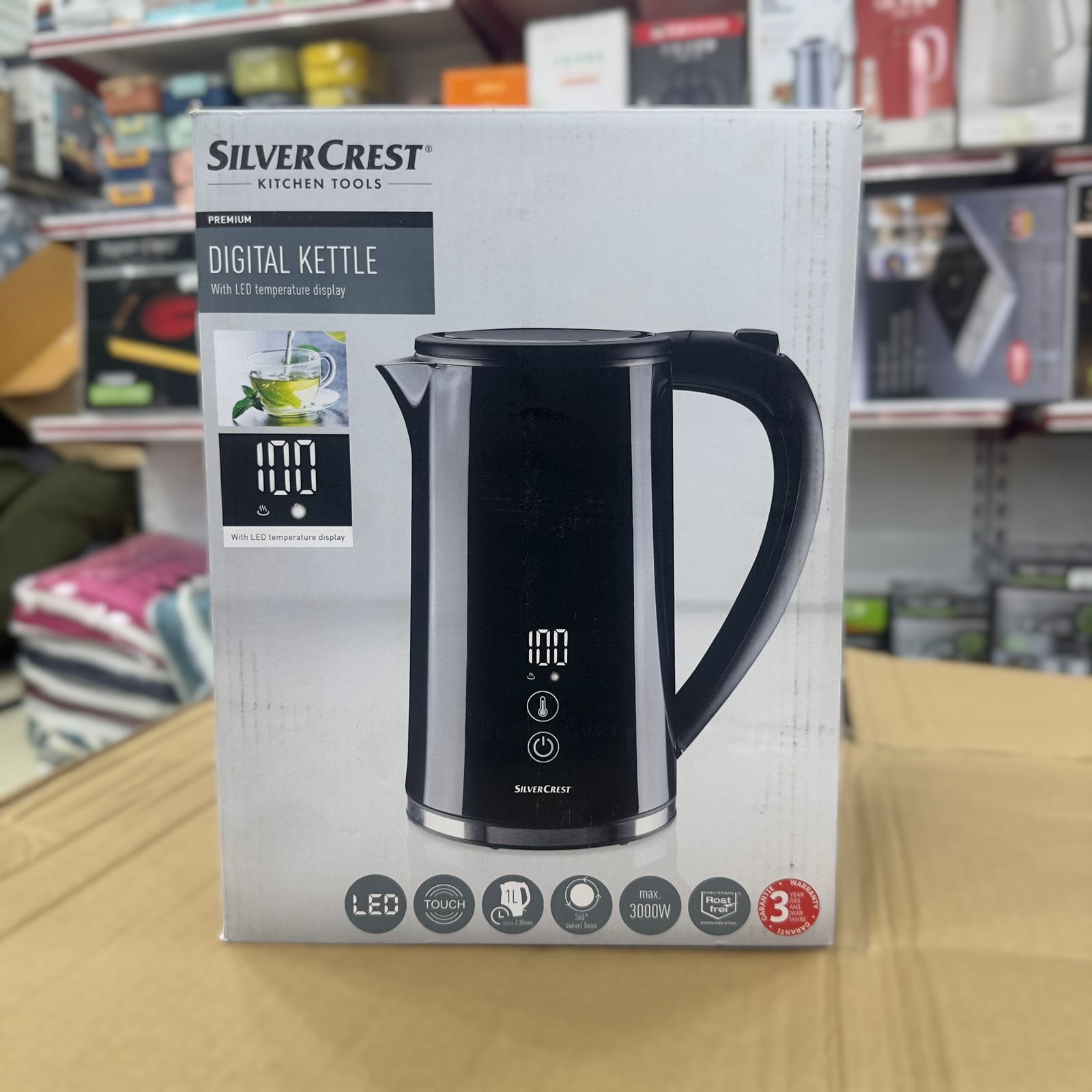 Silver Crest Premium Digital Kettle 1.7L