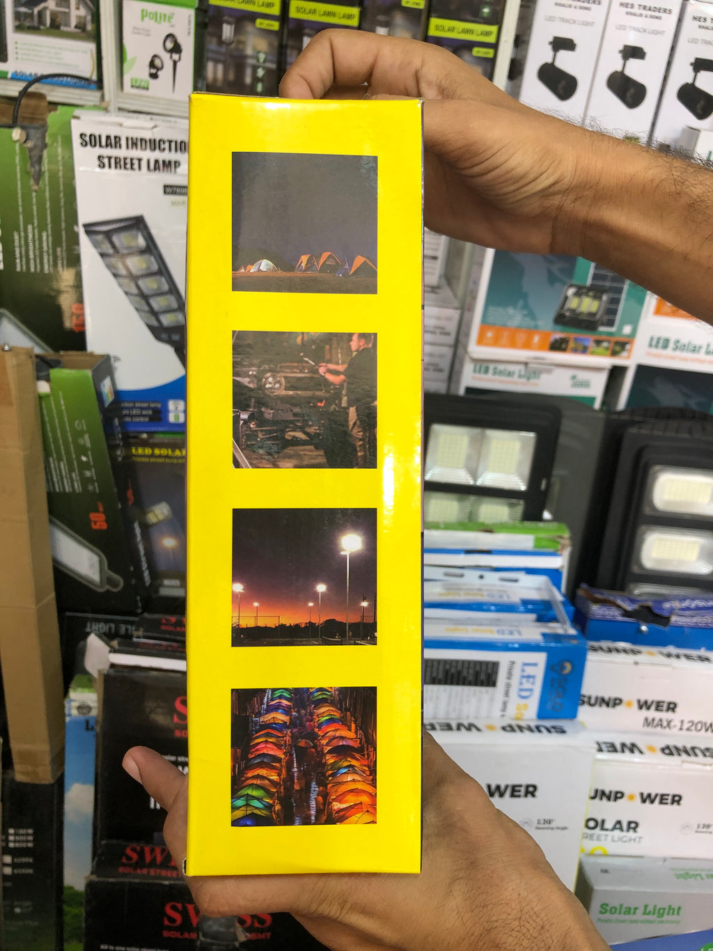 COBA CB-F188 100W Solar Charging Handheld Lamp – IP66
