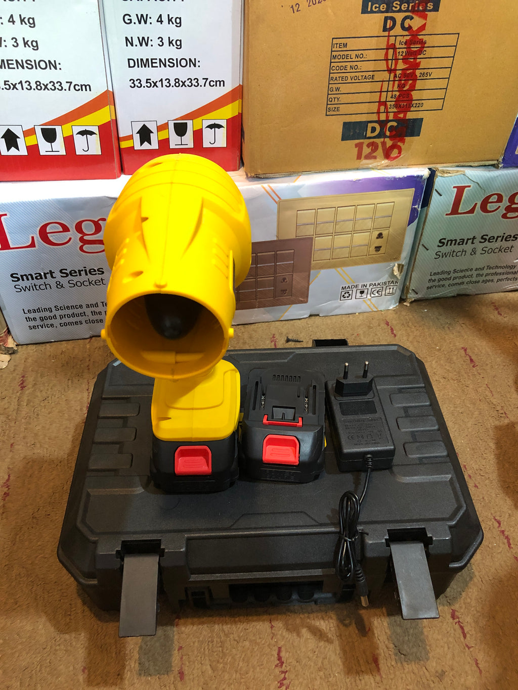 Cordless Rechargeable Blower – Powerful Air Blower with Battery & Carrying Case