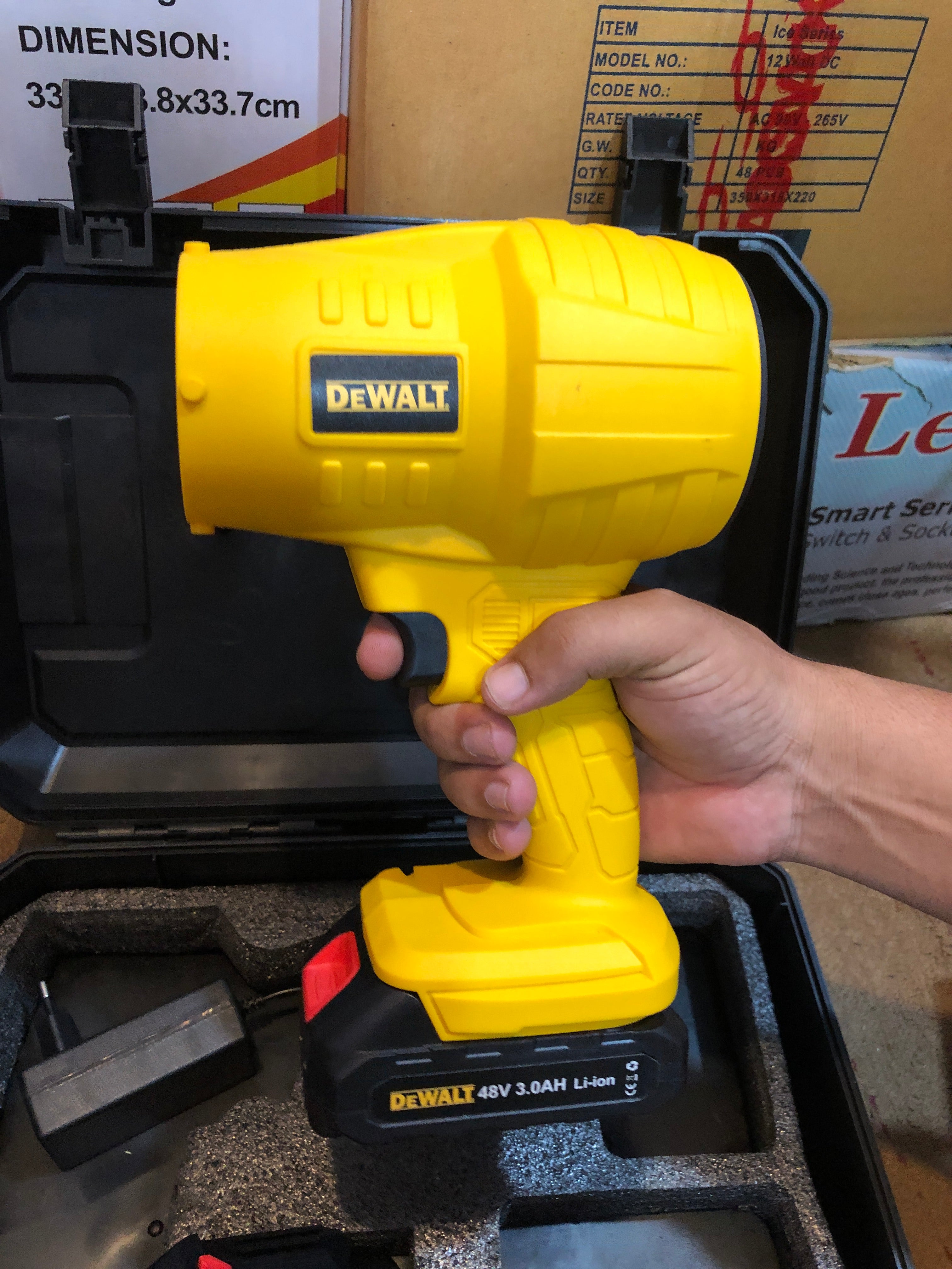 Cordless Rechargeable Blower – Powerful Air Blower with Battery & Carrying Case