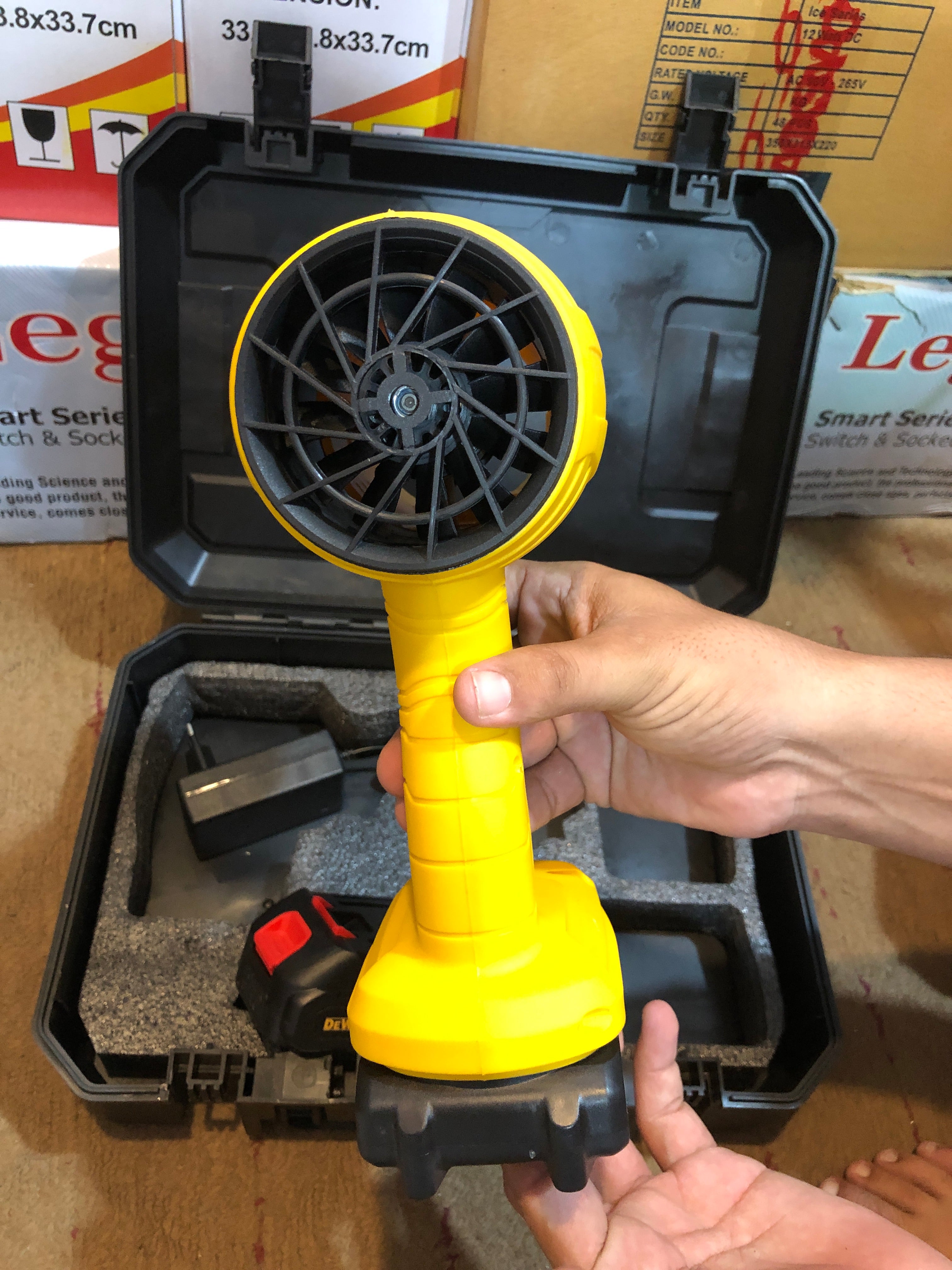 Cordless Rechargeable Blower – Powerful Air Blower with Battery & Carrying Case