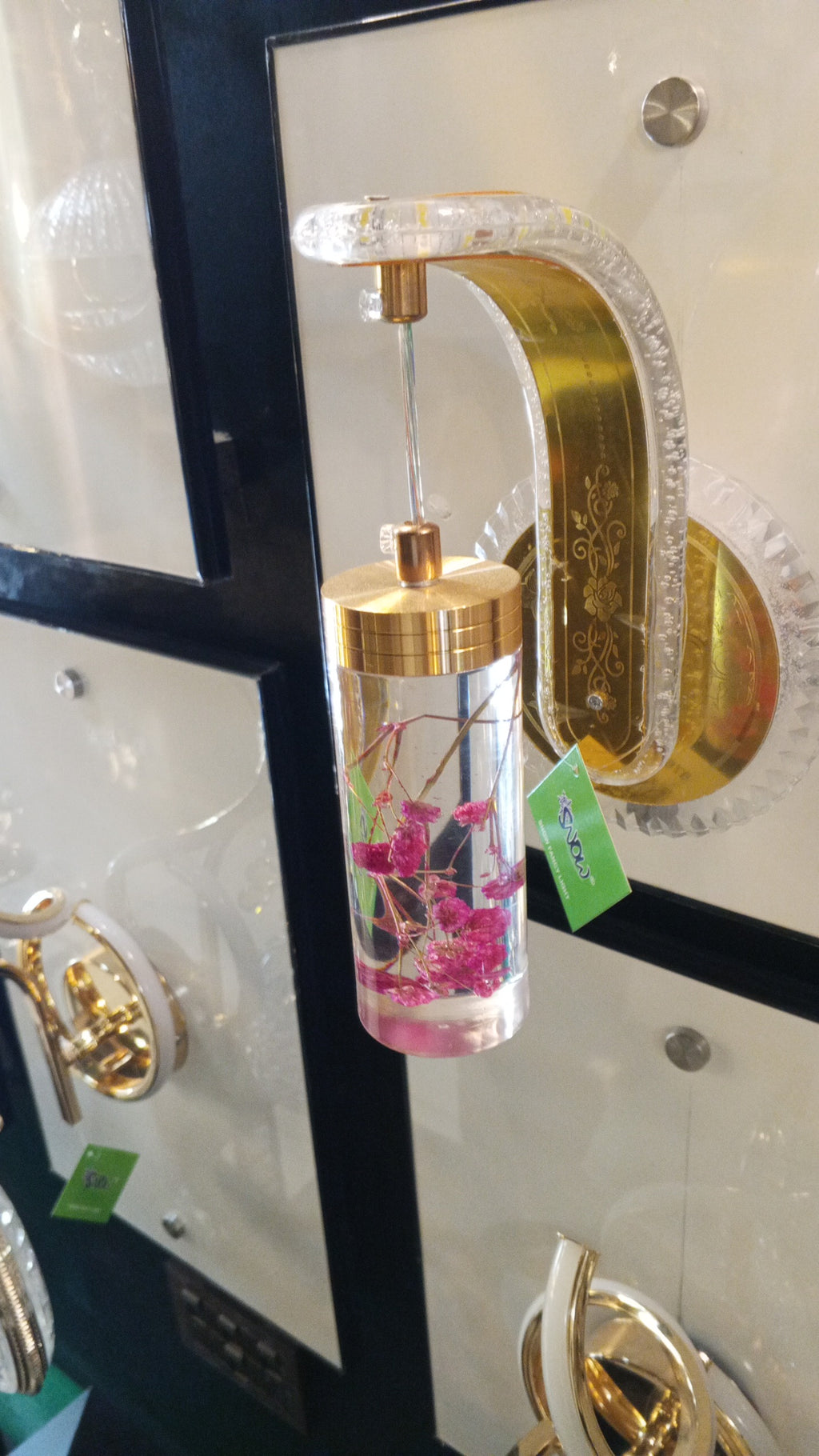 Turkey Import Luxury LED Wall Light with Decorative Water Flower Lamp