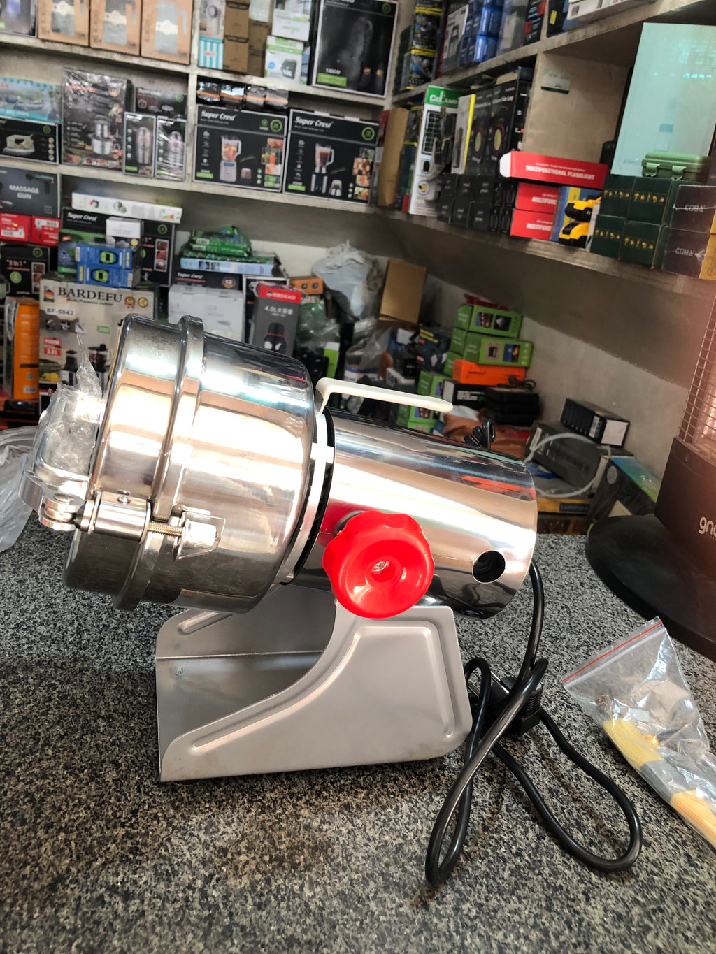 Super Crest 2000W Electric Powder Grinder & Coffee Grinder – Stainless Steel Spice Grinding Machine